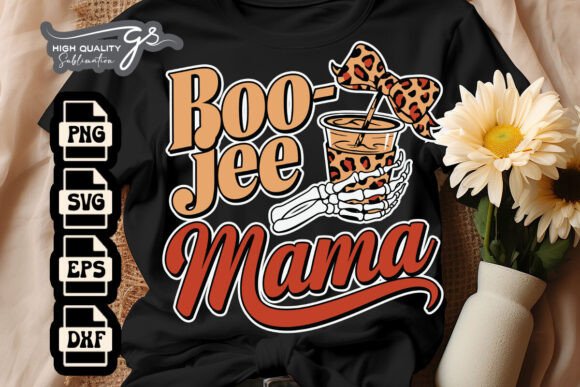 Boo-Jee Mama Leopard Tumbler SVG: Graphics for Crafts
