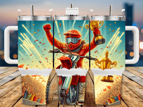 Champion Motocross Winner Graphics & Tumbler Wraps