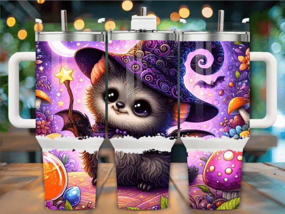 Happy Halloween Cat Candy Tumbler Wraps & Graphics