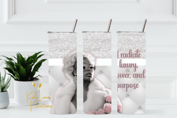 I Radiate Luxury 20oz Tumbler Wrap Gray