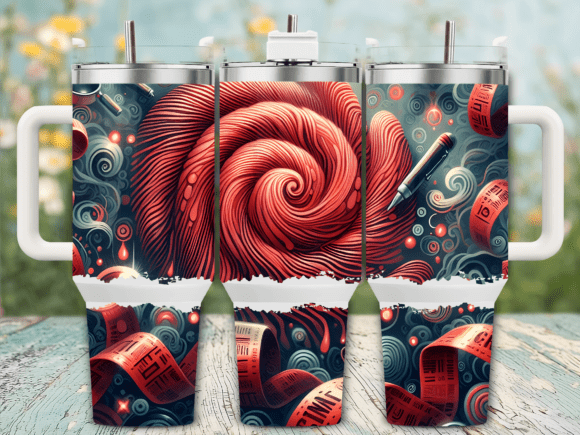 Red Hair Forensic Art Wrap 40oz Tumbler Graphics
